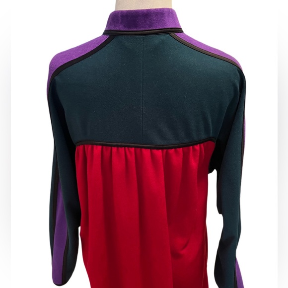 Vintage 80s Oscar De La Renta for Swirl Muumuu Kaftan Gown House Dress M-L - Picture 6 of 15